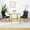 Gold Table+2 Gold-Black Chairs, variant on 5-Piece Round Dining Table Set, Modern Glass Table Irregular Table Legs, and 4 Velvet Tufted Chairs for Kitchens, Living Rooms, Small Spaces(Silver)