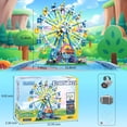 thumbnail image 3 of Set de construcción HuiNiu 2024 Ferris Wheel con Fairy Light 813PCS, 3 of 8