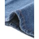 thumbnail image 5 of Falda Midi de Jean Denim de Cintura Alta Estilo Fishtail Bodycon para Mujeres Inspire Chic M Azul Cielo, 5 of 6
