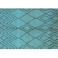 thumbnail image 1 of Ahgly Company Indoor Rectangle Solid Light Blue Modern Area Rugs, 2' x 5', 1 of 4