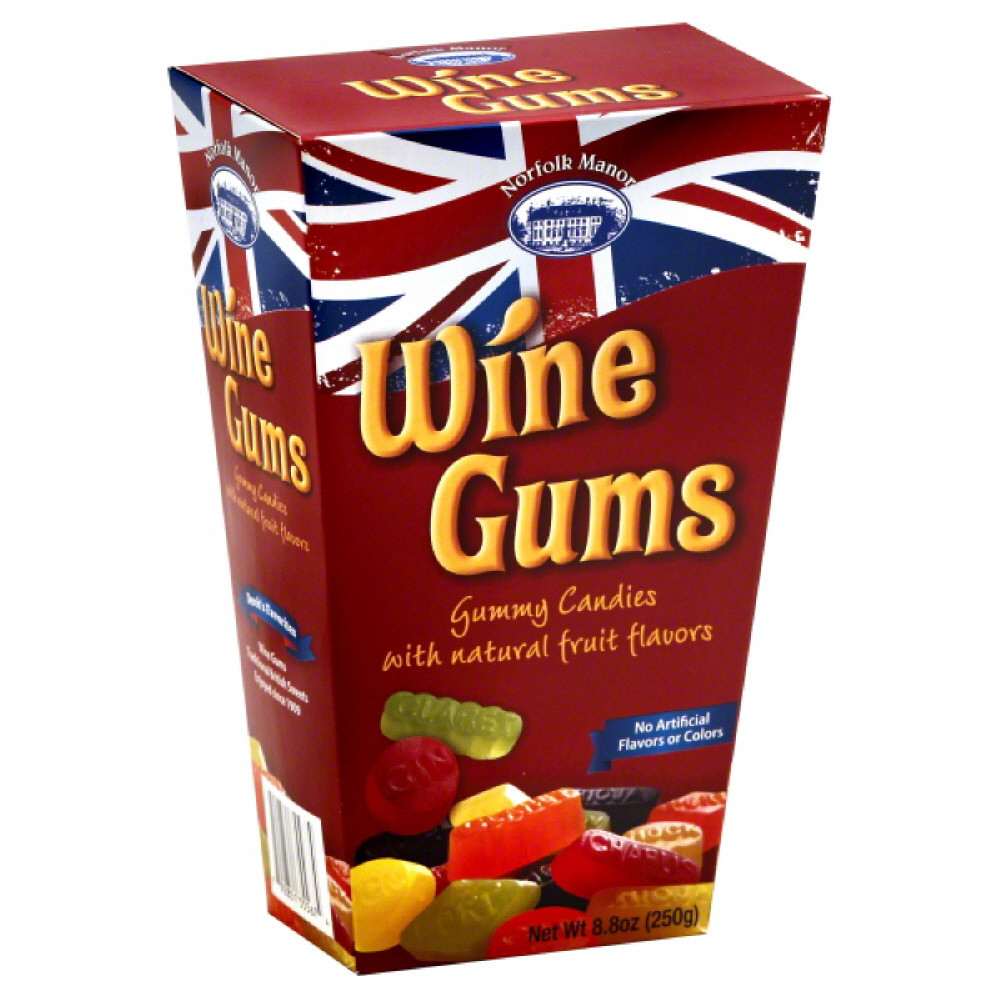 Norfolk Manor Gummy Candies Wine Gums, 8 Oz (Pack of 12)