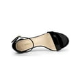 thumbnail image 5 of BLISSFUL STEP Mother's Day Women's Sandals Stiletto Heels Ankle Strap Open Toe Sandals Black 10, 5 of 8