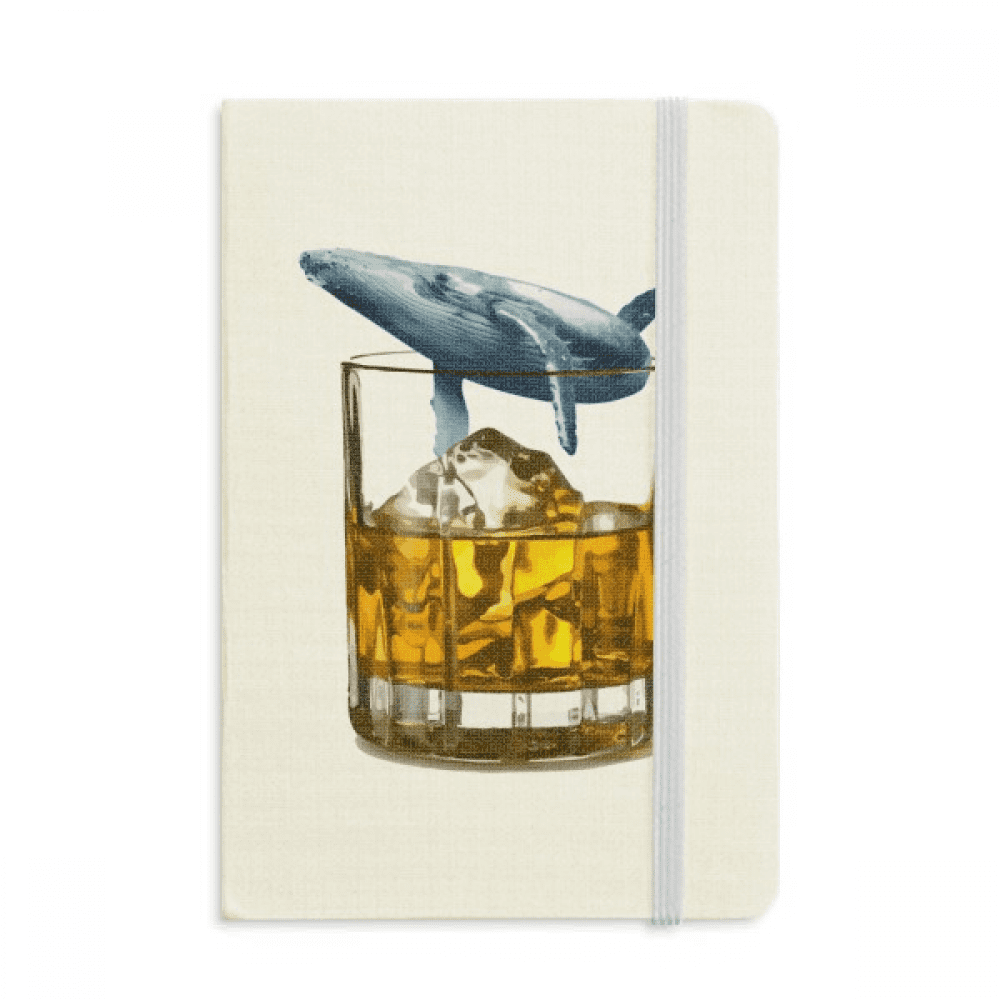 Bière Tasse Iceberg Baleine Art Déco Mode Cahier Officiel Tissu Couverture Rigide Journal Journal Journal