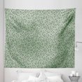 thumbnail image 1 of Floral Tapestry, Botanical Layout of Small Flowers Leaves and Branches Natural Greenery, Fabric Wall Hanging Decor for Bedroom Living Room Dorm, 5 Sizes, Peacock Green Eggplant, by Ambesonne, 1 of 1