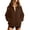 Brown, variant on Hurxie Womens Zip Up Sweatshirt Full-zip Fleece Track Jackets Fall Fashion Outfits Winter Clothes with Pockets