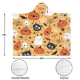 thumbnail image 3 of Wearable Blanket,Cute Halloween Icons Pattern Hooded Wearable Flannel Blanket for Adults & Teens,Winter Poncho Shawl Wrap Cape Cozy Anti-Pill,50"x60", 3 of 5