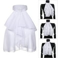 thumbnail image 2 of Renaissances Elizabethan False Collar Costume Jabot Collar Pleated Ruffled White Victorian Detachable Collar Necktie, 2 of 8