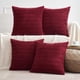 thumbnail image 5 of Funda de almohada decorativa MIULEE, 18 x 18 pulgadas, pana roja vino, 5 of 9