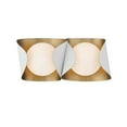 thumbnail image 4 of Minka Lavery 3772 Flare 2 Light 17" Wide Bathroom Vanity Light - Sand White / Legacy Brass, 4 of 7