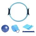 thumbnail image 1 of Yoga Mat And Cork Yoga Wheel Set Yoga Props for Men Variant 1:50 Straps Fitness Ring Storage Bag Yoga Stretching Belt for Exercise Clever Yoga Set in Yoga Straps Pack Rubberized Cork Rings High Value, 1 of 3