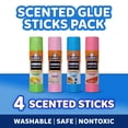 thumbnail image 2 of Elmer’s Scented Clear Glue Sticks, Safe and Nontoxic, Assorted Scents, 4 Count, 2 of 7