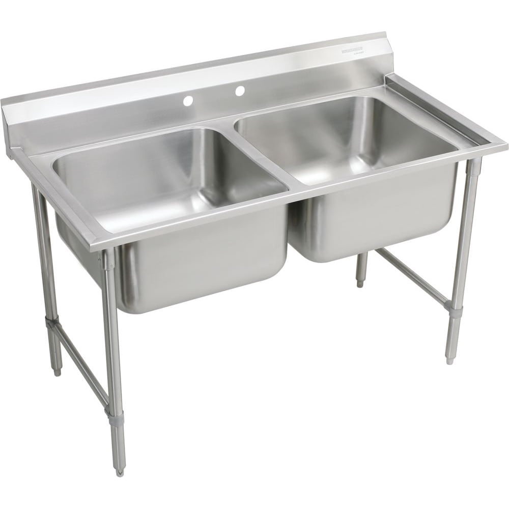 Elkay Rnsf82362 Rigidbilt 471/4" Double Basin Free Standing Stainless