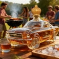 thumbnail image 3 of Car Whiskyflasche, Car Shape Shaped Novel Glass Whiskey Decanter Set Wild Horse Whiskey Decanter Bottle Liquor Dispensing Container Wisky Awakener Whisky Gift for Automotive Enthusiast Men, 3 of 5