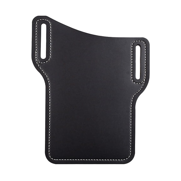 Lomubue Men Outdoor Belt Waist Bag Faux Leather Case Pouch Cell Phone Card Holder Cover