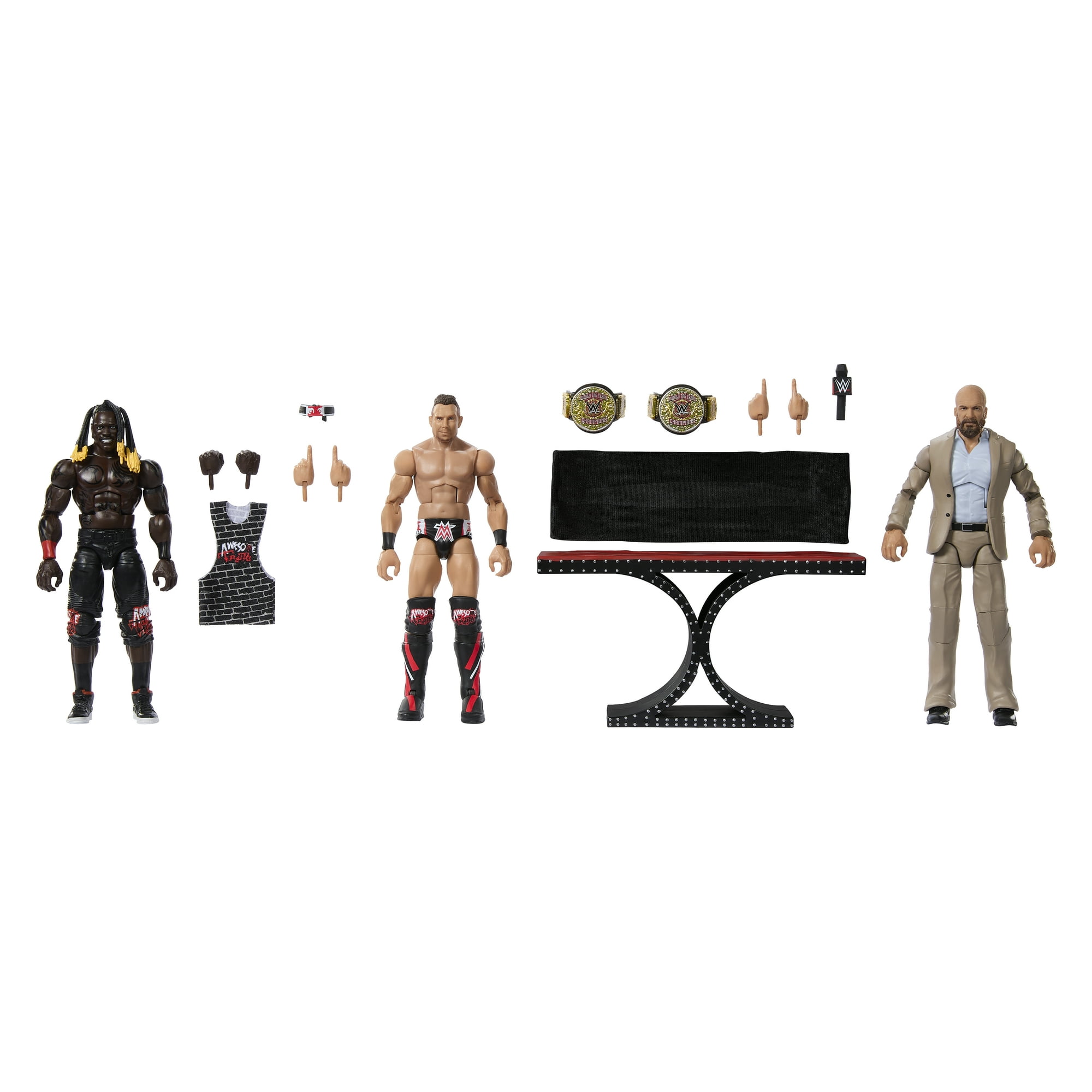 WWE Elite Collection Awesome Truth 3-Pack with Accessories