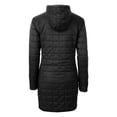 thumbnail image 3 of Women's Cutter & Buck  Black Pac-12 Gear Rainier Primaloft Eco Insulated Hooded Long Coat, 3 of 3