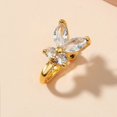 thumbnail image 4 of RV 3 joyería piercing europea y americana mariposa nariz anillo nariz uñas antialergia rhinestone nuevo no poroso falso nariz anillo brillar Electrónica, 4 of 5