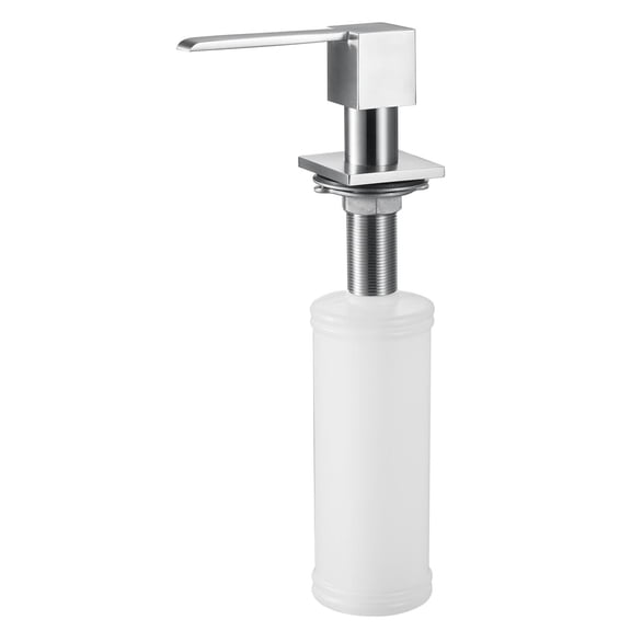 ALFI brand AB5007-BSS Modern Square Brushed Stainless Steel Soap Dispenser