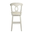 thumbnail image 2 of Weston Home Sheena Napoleon BackWood Swivel Bar Stool, Antique White, 2 of 5