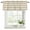 White Brown, variant on Aqua Striped Curtain Valances for Windows, Kitchen Valance Window Treatments Panel 2 Pack, Rustic Farmhouse Stripes Rod Pocket Short Curtains for Bathroom Bedroom 54 x 18 Inch