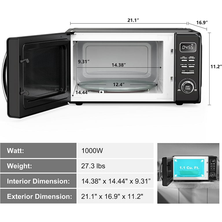 GLCMKZ11RDR10 1.1 Cu.Ft Microwave Oven – Galanz – Thoughtful Engineering