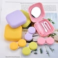 thumbnail image 3 of Simple Small Portable Candy-colored Case Built-in Tweezers Suction Stick Frosted Surface es Companion Care Box, 3 of 8