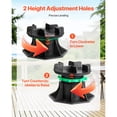 thumbnail image 4 of KFFKFF Deck Blocks 8 PCS, 2200 lbs / 997.90 kg Load Capacity, Adjustable Plastic Pedestal Paver, Height Range 3.54 - 4.65 inch / 90 - 118 mm, Foundation Base for Wood, Concrete, and Metal Structures, 4 of 9