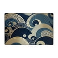 thumbnail image 4 of XMXY Area Rugs Doormat Outdoor Entrance, Traditional Simple Line Waves Facecloth Non-slip Floor Mat Rug for Living Room Kitchen Sink Area Indoor,36"x24", 4 of 9