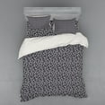 thumbnail image 2 of Ambesonne Leaves Bedding Set 3 Pcs, Teardrop Shapes Grunge, Twin XL, Taupe and Off White, 2 of 3