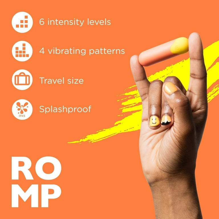 Romp Riot Compact Bullet Vibrator, Coral