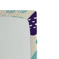 thumbnail image 2 of Ambesonne Cartoon Fitted Sheet, Whale an Fishes, Full Size, Purple, 2 of 2