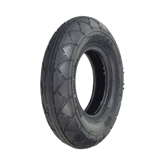 AlveyTech High Performance 200x50 Black Pneumatic Tire with Q104 Tread for Recreational Scooter Part