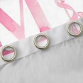 thumbnail image 4 of Erosebridal Girls Pink Bowknot Blackout Curtains Set of 2 (52x84 Each),Initial Alphabet M Window Curtains For Kids, 4 of 7