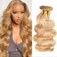thumbnail image 1 of Extensiones de cabello QEUOPE P27/613 Honey Blonde Body Wave 3x22cm, 1 of 8