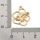 thumbnail image 3 of Golden Plated 304 Stainless Steel Pendants Laser Cut Flower 17.5x15.5x1mm Hole: 1.6mm, 3 of 3