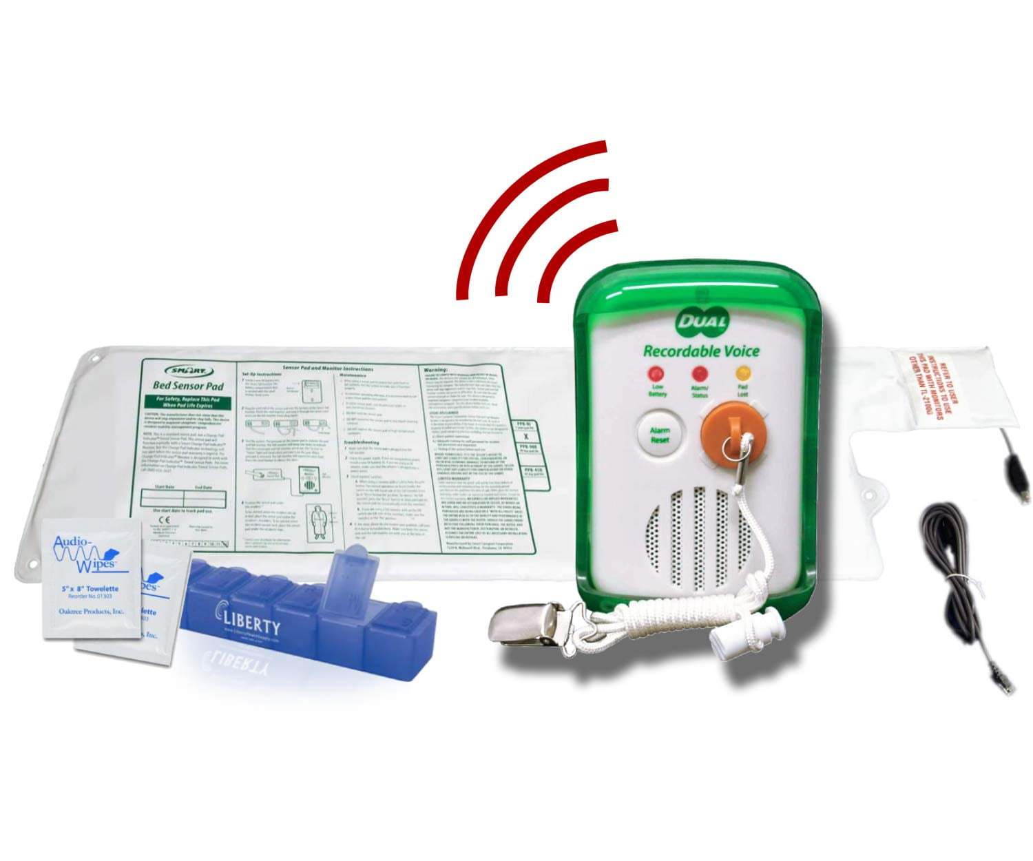 Smart Caregiver Bed and Chair Exit Alarm System Unique Dual Purpose