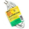 Woods 6 Ft White Indoor Extension Cord