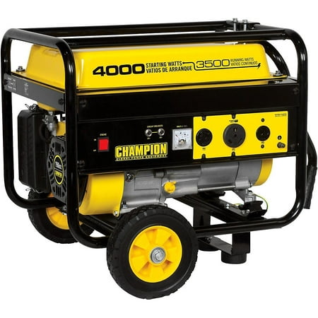 Champion 4000/3500-Watt RV Ready Portable Generator with Wheel Kit