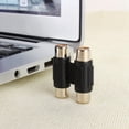 thumbnail image 5 of Conector extensor adaptador de conector RCA doble hembra a hembra, 5 of 5
