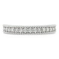 thumbnail image 2 of 1/2 Cttw Round Cut Lab Created Moissanite Diamond Beaded Eternity Wedding Band Ring Jewelry Gift for Women in 14K White Gold Over Sterling Silver (G-H Color, VVS1 Clarity, 0.50 Cttw)-6.5, 2 of 8