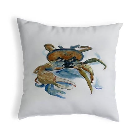 Betsy Drake KS106 12 x 12 in. Fiddler Crab Small No-Cord Pillow