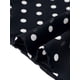 thumbnail image 5 of Vestido de lunares de verano INSPIRE CHIC para mujeres, sin mangas, con escote en V, cintura con lazo, vestido midi de gasa con bolsillos, M, negro, 5 of 6