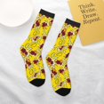 thumbnail image 4 of Uemuo Duck with Star Sunglasses Printed Kids Boys Socks Seamless Crew Socks Crazy Funny Athletic Sport Socks for Children, 4 of 6