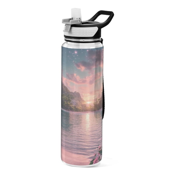 BZSMCE Sport Bottle Sunset Serenity Outdoor sports Water Bottle Size: 10.4x3in