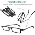thumbnail image 2 of Ultra-light And Thin Foldable Reading Glasses Folding Readers For Men Women Compact Portable Rectangle Eyewear Case-In stock, 2 of 5