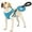 Sky Blue, variant on MoNiBloom No Pull Dog Harness with Leash, No Choke Reflective Pet Vest Adjustable Breathable Mesh Harnesses Dogs Walking, Beige XS