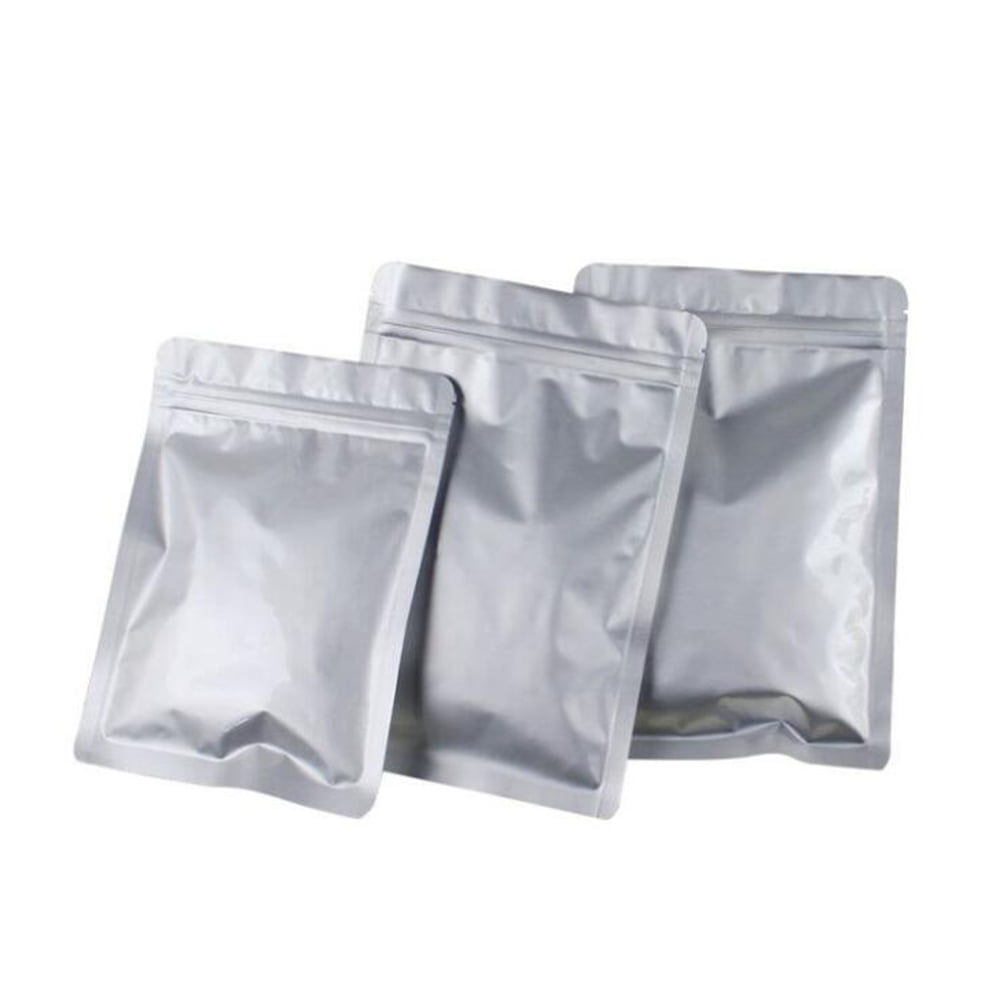 Details about   Silver Aluminum Foil Mylar Zipper Smell Proof Pouches Lock Package Storage Bags 