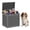 Rattan pattern black, variant on PLAYRANK 30 Gallon Rattan Pattern Deck Box, Waterproof Resin Outdoor & Pet Toy Storage Container, Lockable Patio Storage Bin