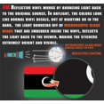 thumbnail image 3 of (x3) 3M Reflective Libya Flag Stickers | Versatile & High Quality Safety Decals | Flag of Libya Sticker Decals | Perfect for Hard hats, laptops, bikes, toolboxes and more!, 3 of 3