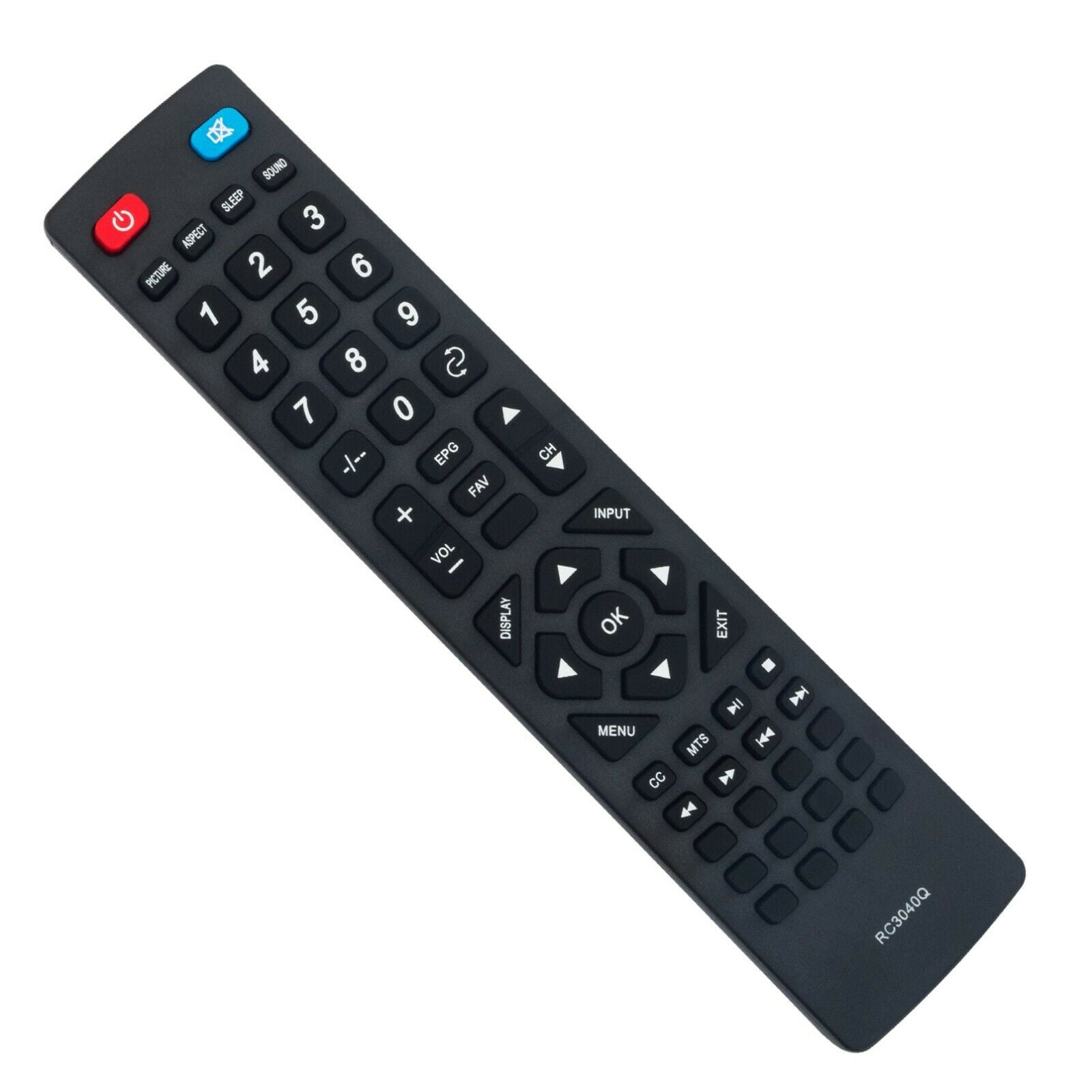 New RC3040Q Replacement Remote Control fit for Quasar Smart TV SQ5501U